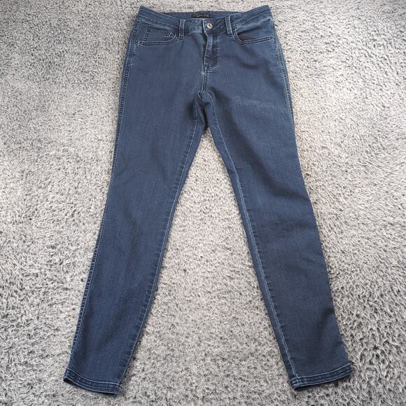 Prana Jeans Women 6 Blue Slim Ankle Stretch Normcore Preppy Distressed Casual - Picture 3 of 10